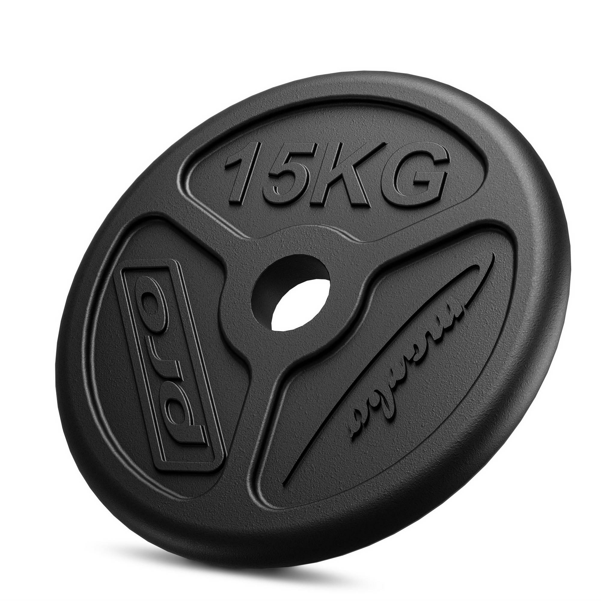 Zátěžový plech Olympia z litiny 15 kg s vrtáním ø51 mm MW-O15-OLI - Marbo Sport