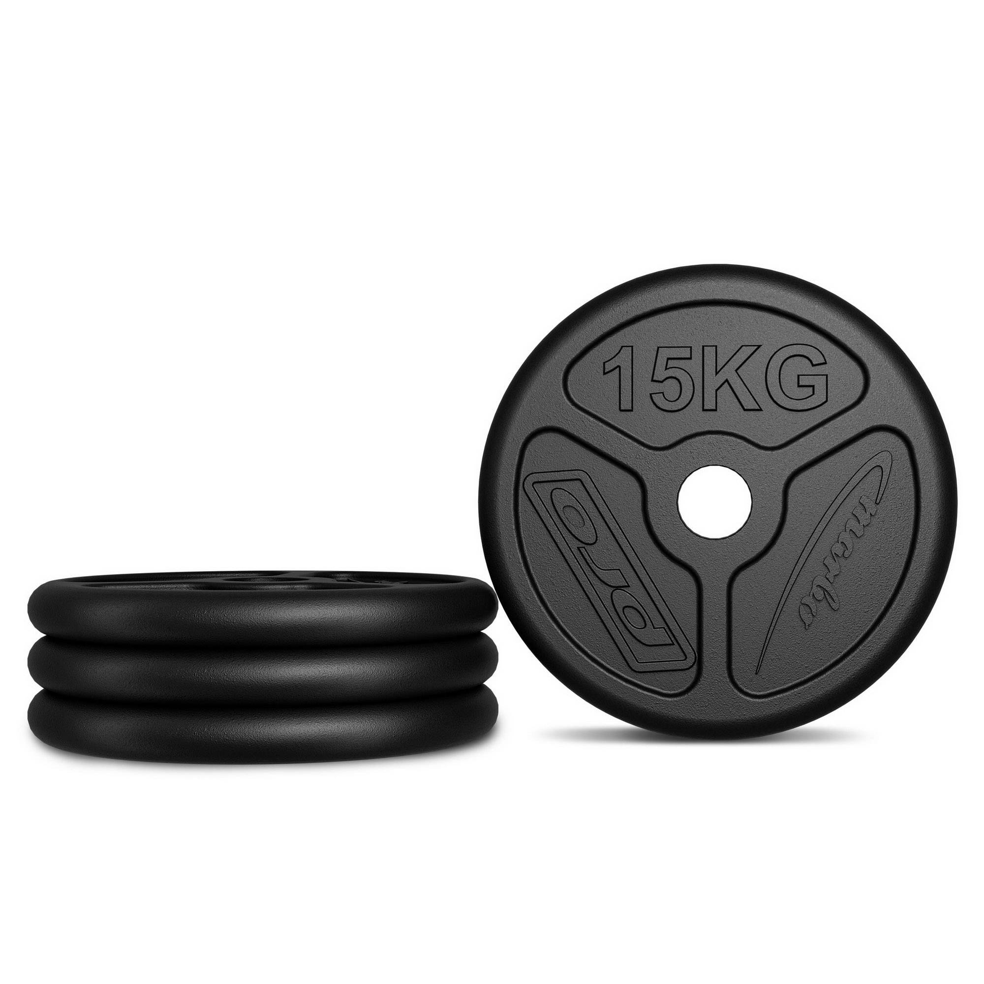 Zátěžový plech Olympia z litiny 15 kg s vrtáním ø51 mm MW-O15-OLI - Marbo Sport