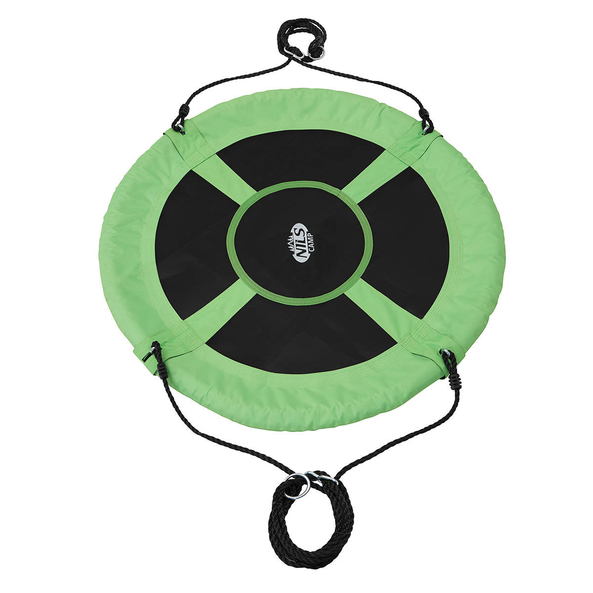 Stork's nest hanging swing Ø100 cm GREEN - NILS