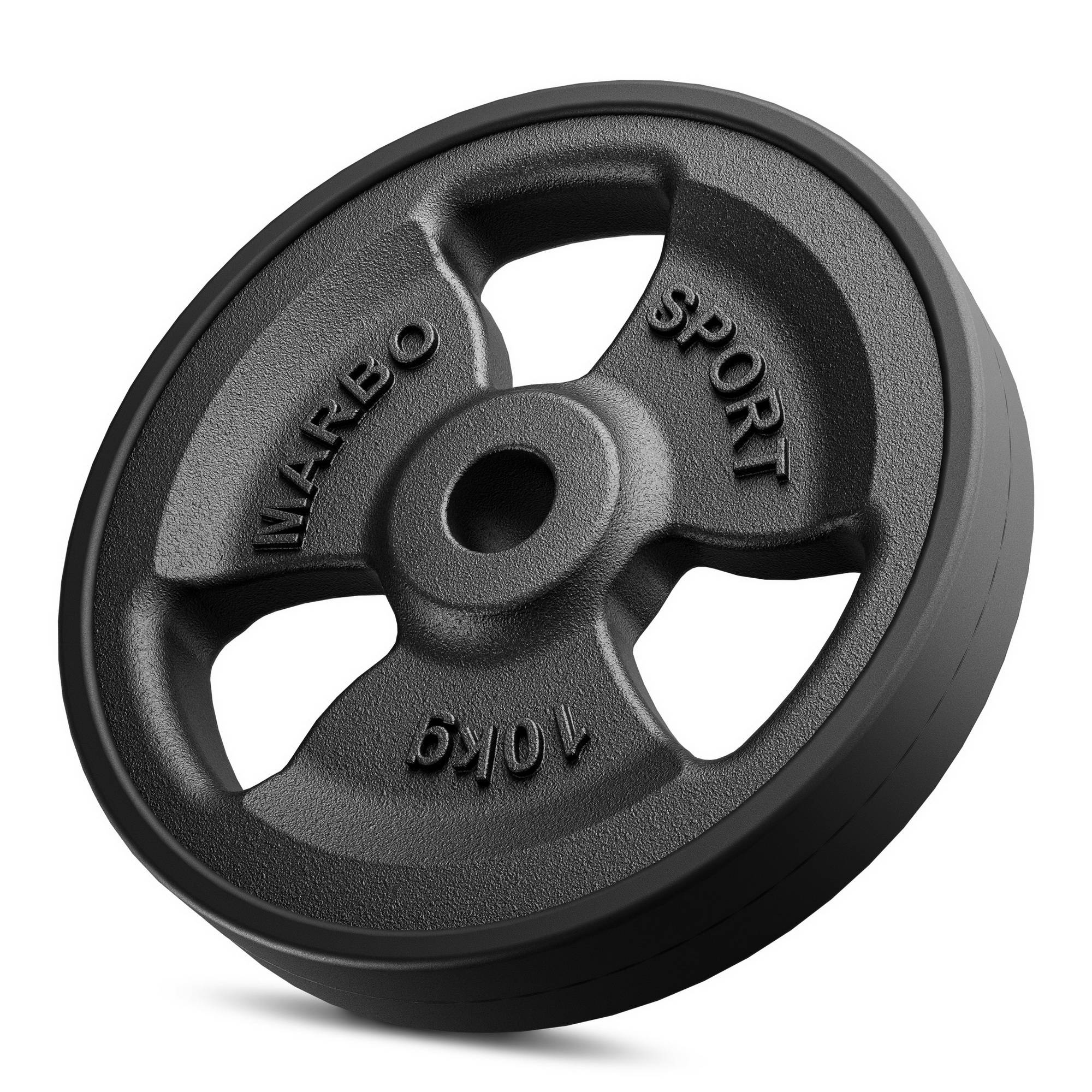 Pogumovaný závaží z litiny 10 kg s otvorem ø31 mm MW-O10G-kier - Marbo Sport