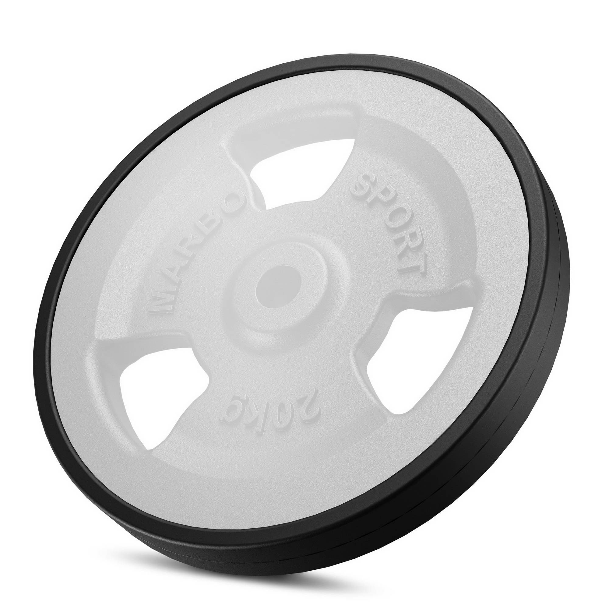 Pogumovaný závaží z litiny 20 kg s otvorem ø31 mm MW-O20G-kier - Marbo Sport