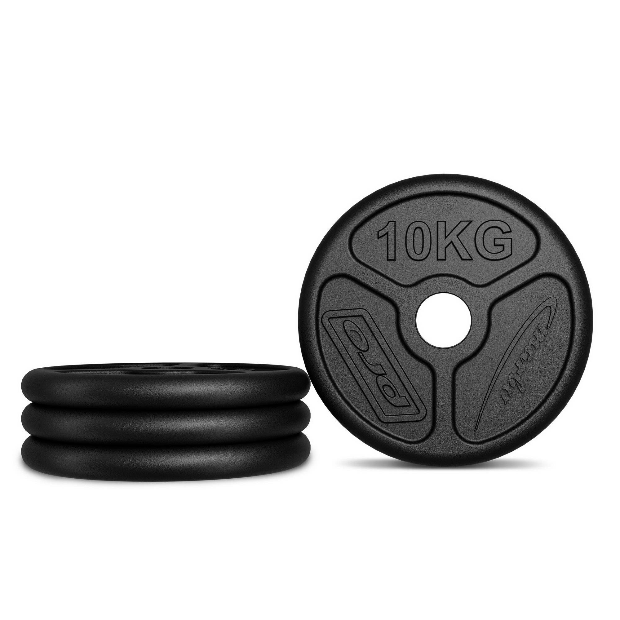 Zátěžový plech Olympia z litiny 10 kg s vrtáním ø51 mm MW-O10-OLI - Marbo Sport