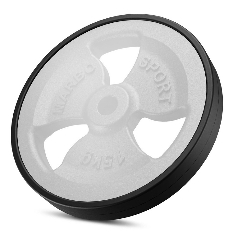 Pogumovaný závaží z litiny 15 kg s otvorem ø31 mm MW-O15G-kier - Marbo Sport