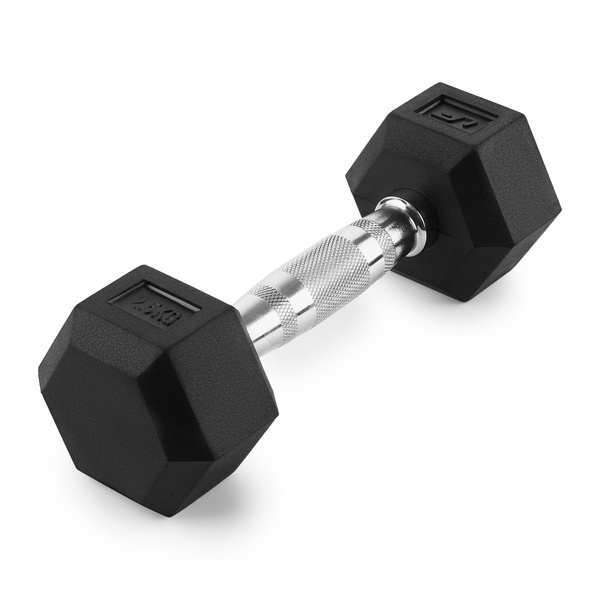 Pogumovaná litinová činka HEX 2,5 kg - UpForm