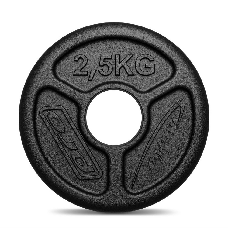 Zátěžový plech Olympia z litiny 2,5 kg s vrtáním ø51 mm MW-O2I5-OLI - Marbo Sport