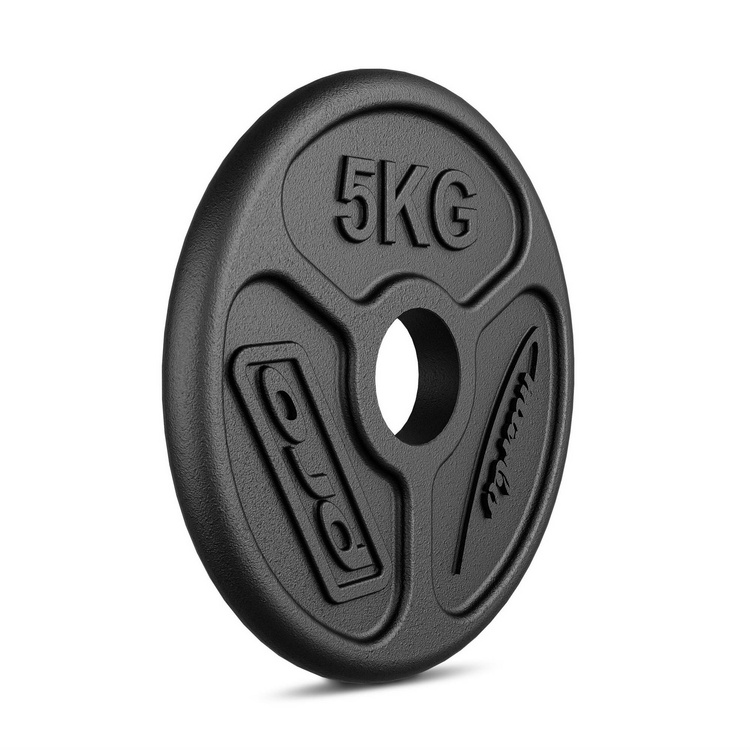 Zátěžový plech Olympia z litiny 5 kg s vrtáním ø51 mm MW-O5-OLI - Marbo Sport