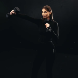 Pogumovaná litinová činka HEX 7,5 kg - UpForm