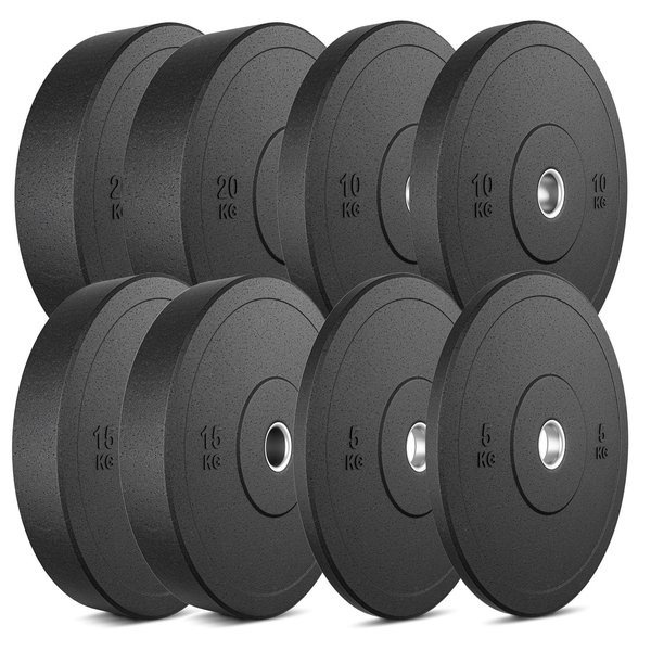 Pevné gumové závaží MW-Bumper sada 100 KG- Marbo Sport