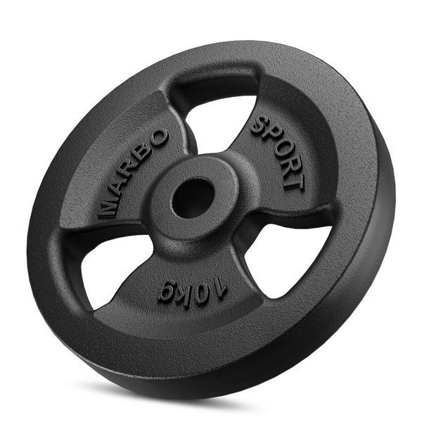 Gietijzeren halterschijf 10 kg met ø31 mm boring MW-O10-kier - Marbo Sport