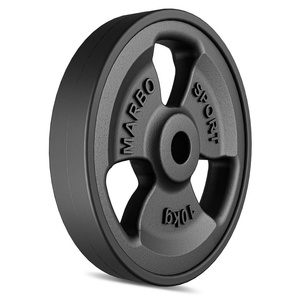Pogumovaný závaží z litiny 10 kg s otvorem ø31 mm MW-O10G-kier - Marbo Sport