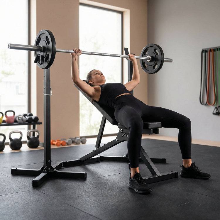 Sada SG1 | Posilovací lavice + Nastavitelný stojan na činku - SmartGym Fitness Accessories