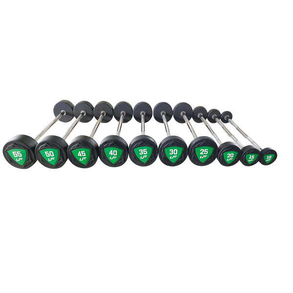 Sada rovné polyuretanové činky 10-55 kg (krok po 5 kg) 325 kg – UpForm