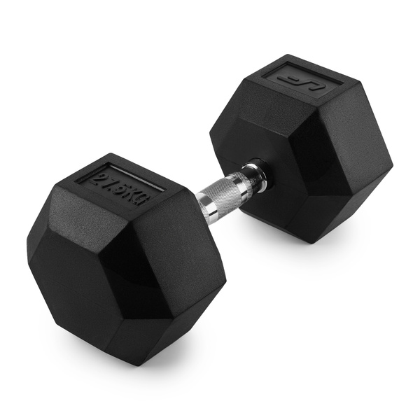 Pogumovaná litinová činka HEX 27,5 kg - UpForm