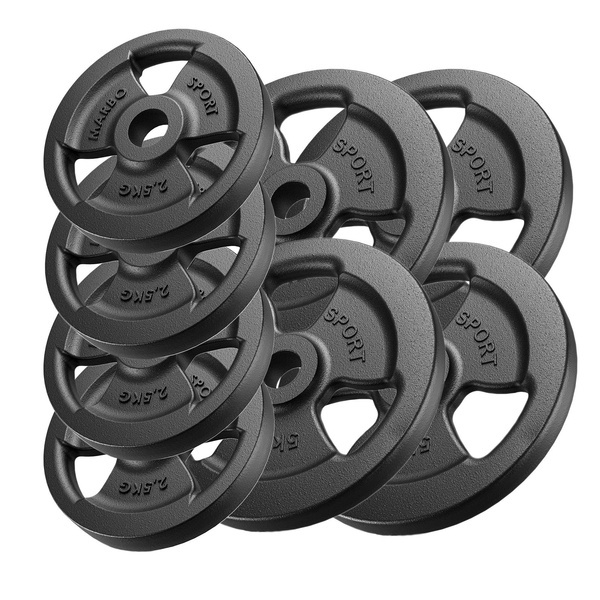 Sada závaží Tri-Grip z litinové sady 30 kg / 4 x 5 kg + 4 x 2,5 kg - Marbo Sport