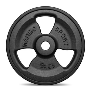 Pogumovaný závaží z litiny 10 kg s otvorem ø31 mm MW-O10G-kier - Marbo Sport