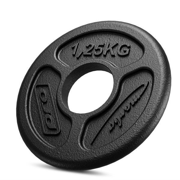 Zátěžový plech Olympia z litiny 1,25 kg s vrtáním ø51 mm MW-O1,25-OLI - Marbo Sport