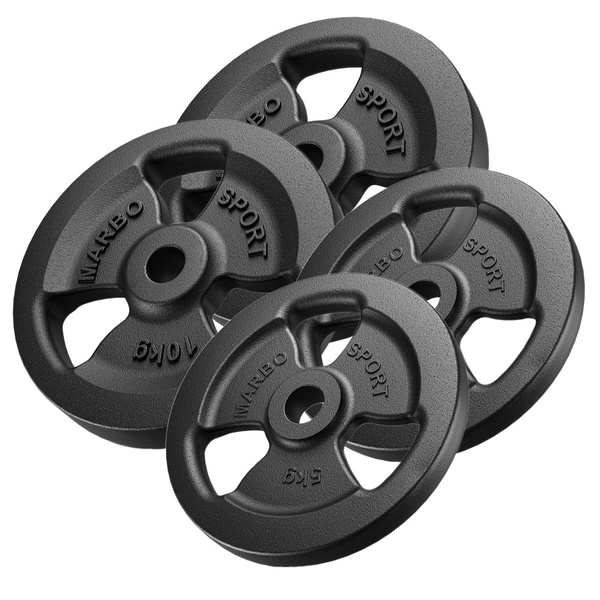 Sada závaží Tri-Grip z litinové sady 30 kg / 2 x 10 kg + 2 x 5 kg - Marbo Sport