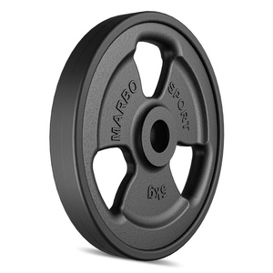 Pogumovaný závaží z litiny 5 kg s otvorem ø31 mm MW-O5G-kier - Marbo Sport