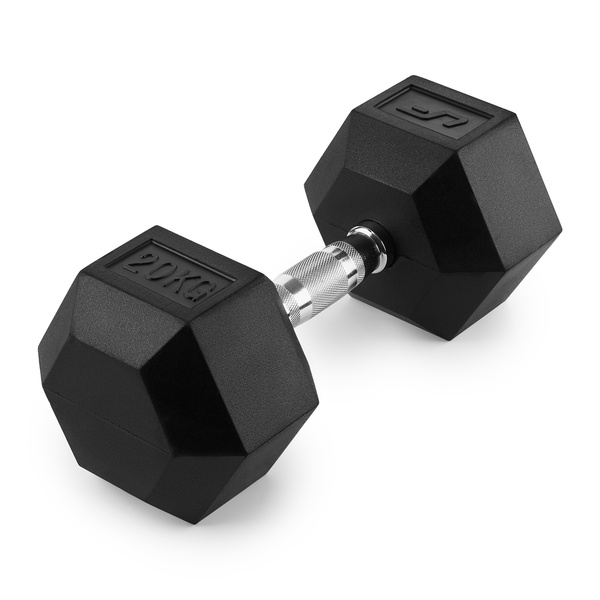 Pogumovaná litinová činka HEX 20 kg - UpForm