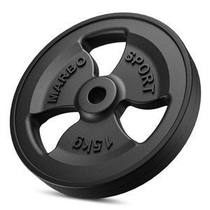 Pogumovaný závaží z litiny 15 kg s otvorem ø31 mm MW-O15G-kier - Marbo Sport