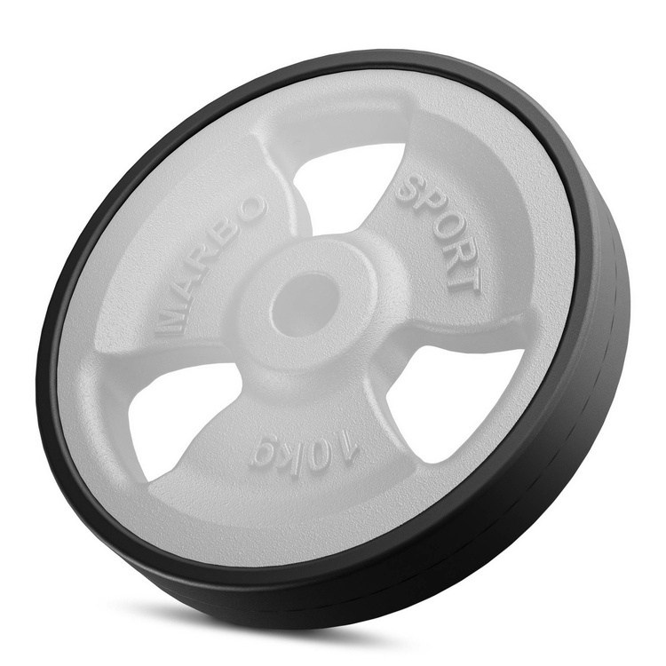 Pogumovaný závaží z litiny 10 kg s otvorem ø31 mm MW-O10G-kier - Marbo Sport