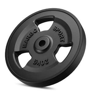 Pogumovaný závaží z litiny 20 kg s otvorem ø31 mm MW-O20G-kier - Marbo Sport