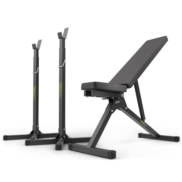 Sada SG1 | Posilovací lavice + Nastavitelný stojan na činku - SmartGym Fitness Accessories