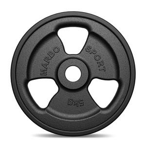 Pogumovaný závaží z litiny 5 kg s otvorem ø31 mm MW-O5G-kier - Marbo Sport