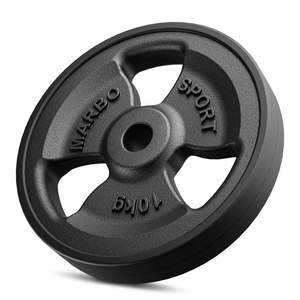 Pogumovaný závaží z litiny 10 kg s otvorem ø31 mm MW-O10G-kier - Marbo Sport
