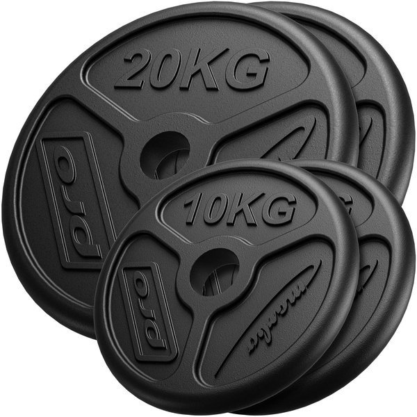 Sada litinových závaží Olympia 60 kg / 2 x 20 kg + 2 x 10 kg MW-2x20KG_2x10KG-OLI - Marbo Sport