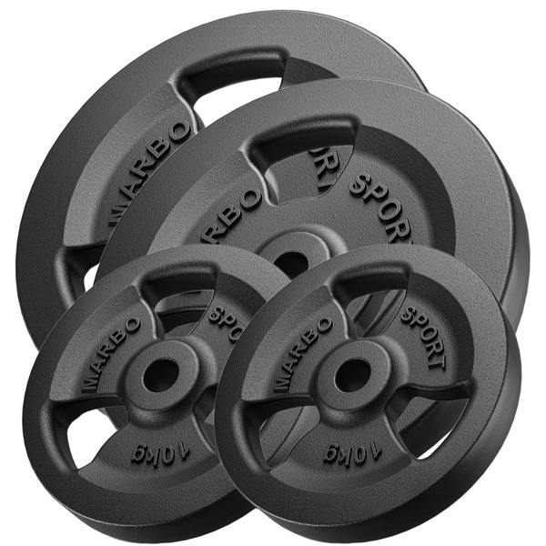 Sada závaží Tri-Grip z litinové sady 60 kg / 2 x 20 kg + 2 x 10 kg - Marbo Sport
